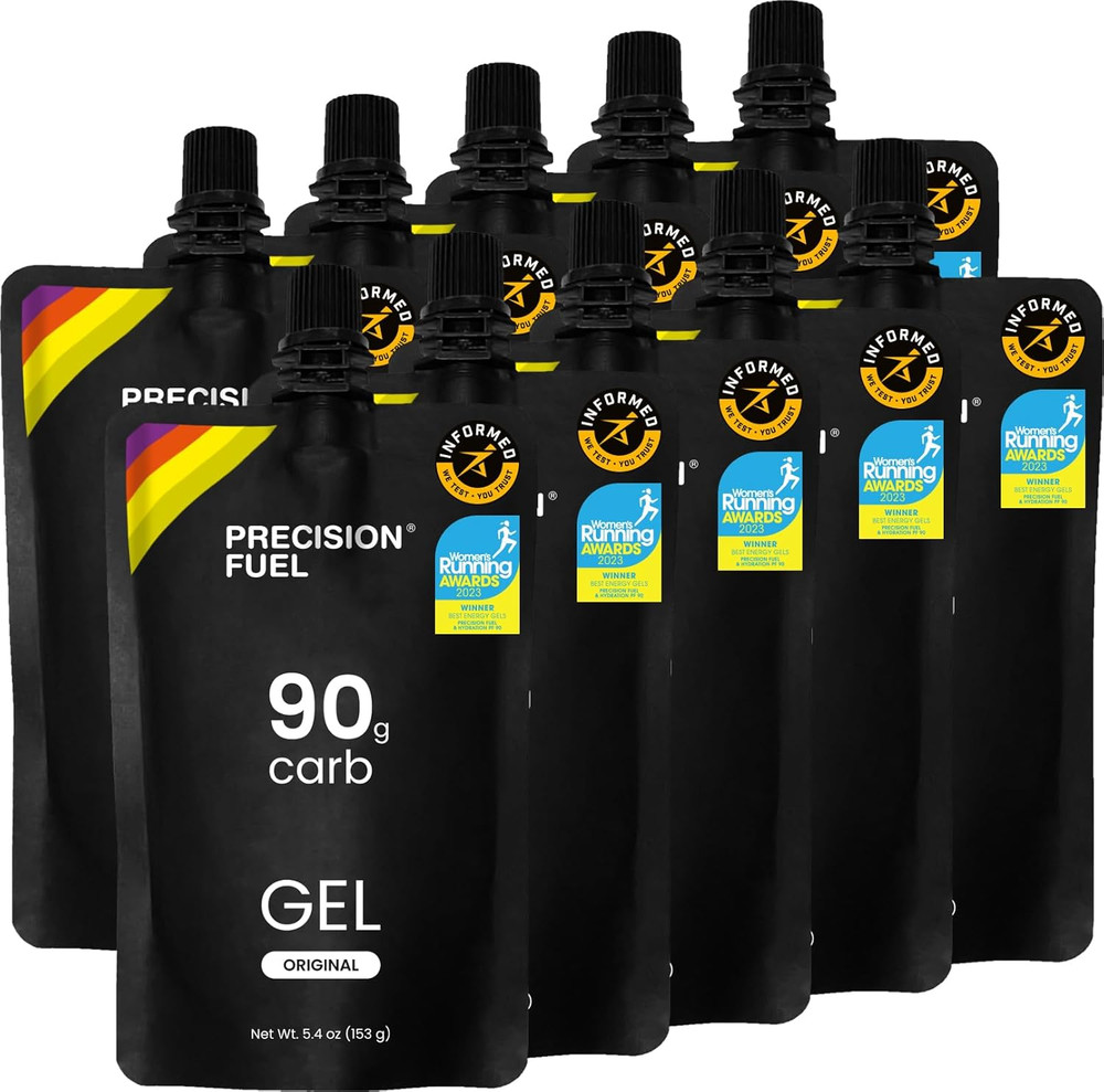 Precision Fuel PF90 Energy Gels – Mild Flavour Running Gels for Endurance Ath…