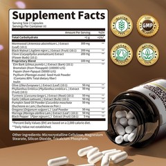16-in-1 Wormwood Black Walnut Capsules, Rapid Gut Cleanse & Digestive Health