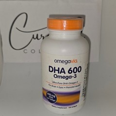Omegavia DHA 600 Omega-3 Fish Oil Supplement 120 Softgels Exp 02/27