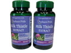 Milk Thistle (Silymarin) 1,000 mg 90 Softgels (2 Pack)