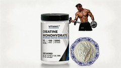 Vitanic Creatine Monohydrate 500 Gram – Pure Powder , Gluten-Free, Non-GMO