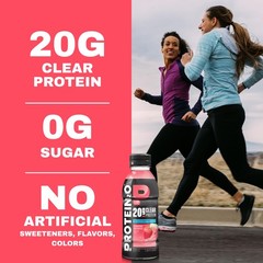 Protein2o 2-in-1 Clear Whey Protein & Electrolyte 16.9 Fl Oz (Pack of 12)