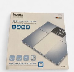 Beurer BF70 Smart Scale for Body Weight/Fat/Water/Mass Up To 400 lb Bariatric