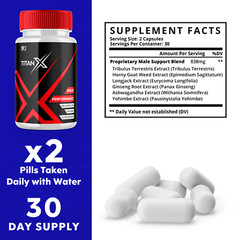 Titan X – Male Pills to Boost Performance and Endurance 60 Capsules