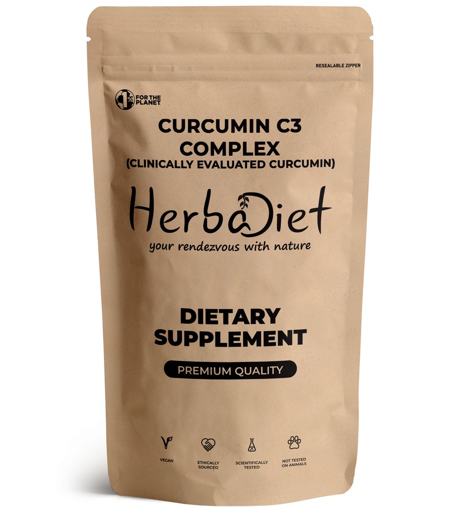 Turmeric Curcumin C3 Complex Powder, 95% Curcuminoids, Pure, Clinically Evaluate