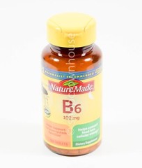 Nature Made 100 mg VITAMIN B6 protein amino acid metabolism 100 TABLETS 01/2028