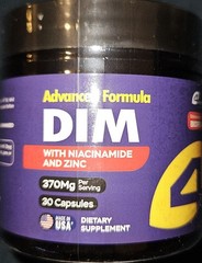 4Well Products Dim Supplement 370mg Complex Zinc Niacinamide Hormone Balance 30c
