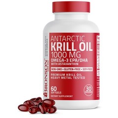 Antarctic Krill Oil Omega-3s 1000mg with EPA, DHA and Astaxanthin