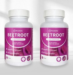 3 Pack of Rosabella Organic Beetroot Capsules (1300mg) for Blood Flow & Heart He