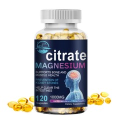 Magnesium Citrate 500mg Capsules Super Strong Effective Vegan Capsules 120 Pills