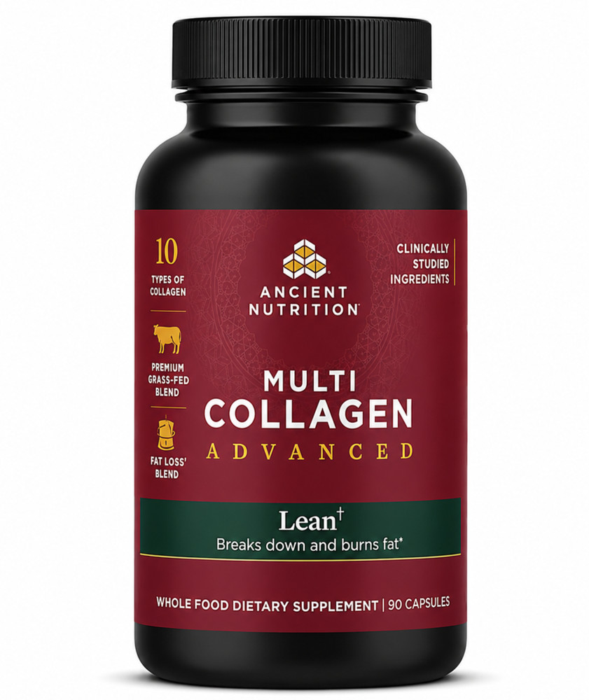 Ancient Nutrition Multi Collagen Advanced LEAN 90 Caps Breaks Down & Burns Fat