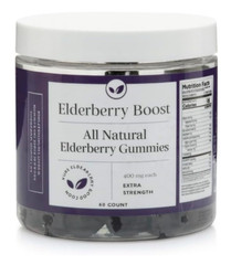 Elderberry Boost 60 Ct Gummies 400mg High Potency Natural Formula