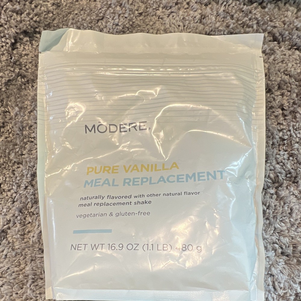 Modere Pure Vanilla Meal Replacement Shake Powder Weight Mgmt 16.9 oz 15 Serv