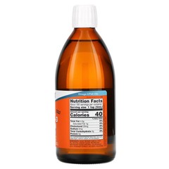2 X NOW Foods, Omega-3 Fish Oil, Lemon, 16.9 fl oz (500 ml)