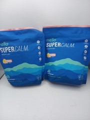 2X Nello Supercalm Powdered Calming Drink Mix Raspberry Lemonade 20 ct Exp 2/27
