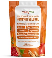 Pumpkin Seed Oil with Saw Palmetto, Turmeric, Nettle & More | 3000mg Per Serv…