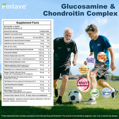 Triple Strength Pain Relief Supplement, Joint Support Glucosamine, Turmeric, MSM