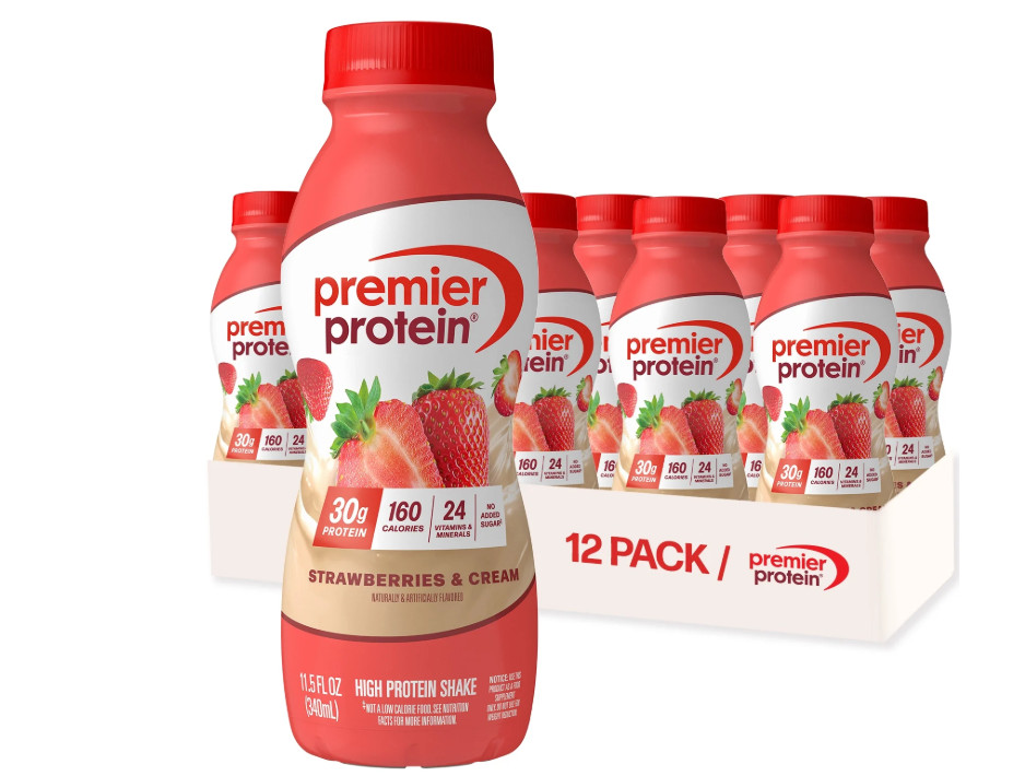 Premier Protein Shake Strawberries & Cream 12ct 30g Protein