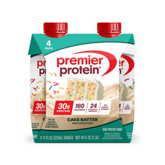 Premier Protein Shake, Cake Batter Delight, 30g Protein, 11 Fl Oz, 4 Ct