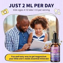 Kids Magnesium Liquid Drops-Magnesium Glycinate Liquid for Kids