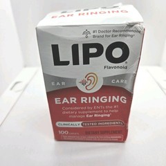 Lipo Flavonoid Plus Ear Ringing Dietary Supplement Caplets 100 Count Exp 11/2028