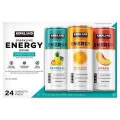 Kirkland Signature Sparkling Energy Drink Variety Pack 12 fl oz 24 Count
