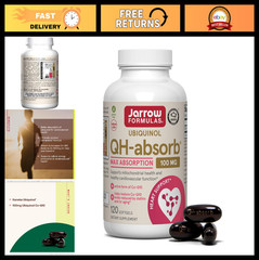 High Absorption Ubiquinol 100mg – 120 Softgels – Active Antioxidant Co-Q10 for E