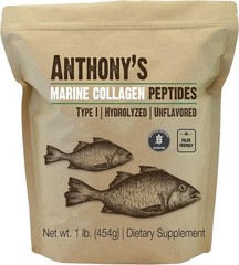 Anthony’s Hydrolyzed Marine Collagen Peptides, 1 lb, Gluten-Free, Paleo and Keto