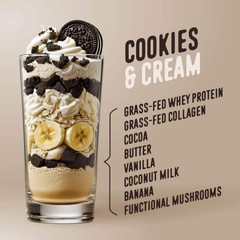 FlavCity Cookies & Cream Protein Smoothie – On the Go Meal Alternative 20 Srv