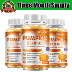 3 Packs Pumpkin Seed Oil Saw Palmetto Softgels – Natural Prostate Support
