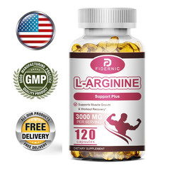 3000mg L-Arginine L-Citrulline Muscle Performance Stamina Heart Health Support