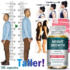 Height Growth Supplement Contains Calcium and Zinc, All Natural