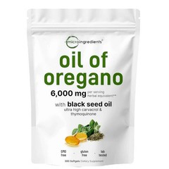 Premium cro Ingredients Oil of Oregano Serving, 6000mg Per Softgels 300 Count P