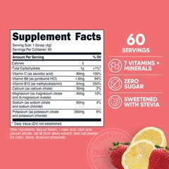 Nutricost Electrolytes Complex Powder (Strawberry Lemonade) 60 Servings – Stevia