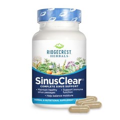 RidgeCrest Herbals SinusClear Complete Formula for Sinus and Nasal Health wit…