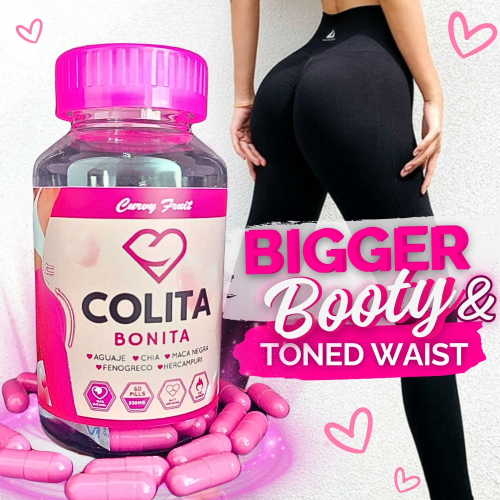 HUGE BOOTY & Waist Sculpt: 100% Natural Aguaje, Black Maca & Fenugreek – 1 Mont