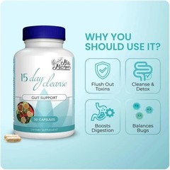 Mila Miamor 15 Day Cleanse – Gut and Colon Support – Advanced Gut Cleanse Detox