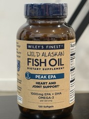Wiley’s Finest Wild Alaskan Fish Oil Peak EPA Omega-3 1000mg 120 Softgels 2028