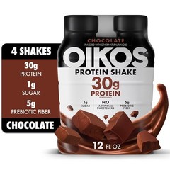 Shelf Stable Chocolate Protein Shake 12 fl oz Bottles 30g Protein 4 Pack