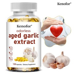 Aged Garlic Extract Supplement Heart Health Blood Circulation Immune 120 Softgel