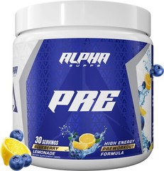 Alpha Supps Pre | Pre-Workout Powder for Men & Women Pump Focus Energy 30 Svgs