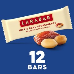 Larabar Peanut Butter Cookie Fruit Nut Bar Gluten Free Vegan 12 Ct 20.4oz