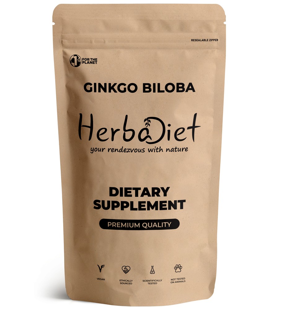 Potent Ginkgo Biloba Extract Powder 24% Flavonoids Memory Booster 100g