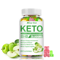 Keto BHB Gummies ACV Weight Loss Fat Burner Appetite Suppressant Supplement 60Pc