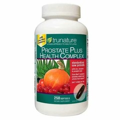 Trunature Prostate Plus Health Complex, 250 Softgels – Saw Palmetto, Zinc, Lycop