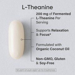 Sports Research Double Strength L Theanine 200mg 60 Softgels