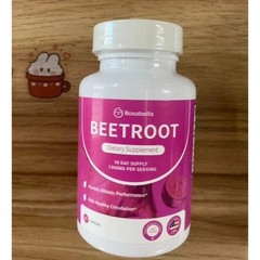 Rosabella Organic Beetroot 1300mg 60 Veggie Capsules Dietary Supplement