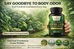 Full Body Odor Clear Chlorophyll Capsules – Natural Internal Deodorant Detox