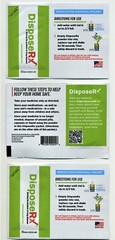 50 Dispose Rx Powder Packets For Disposal of Rx Medication – Brand New