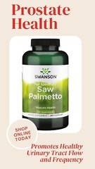 Swanson Herbal Supplement Full Spectrum Saw Palmetto 540 mg Capsule 250ct